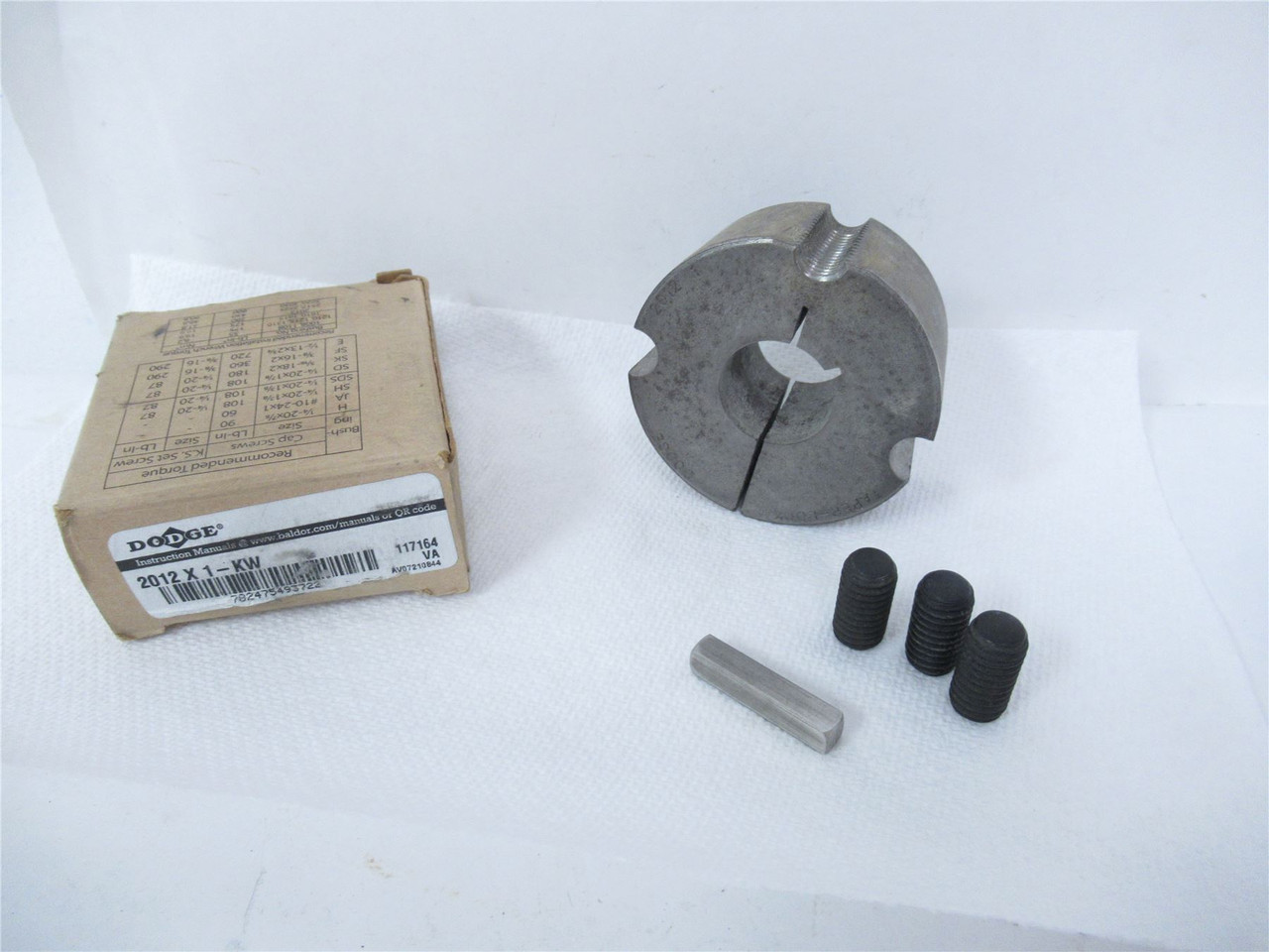 Dodge 2012x1-KW; Taper-Lock Bushing 117164;  1"ID