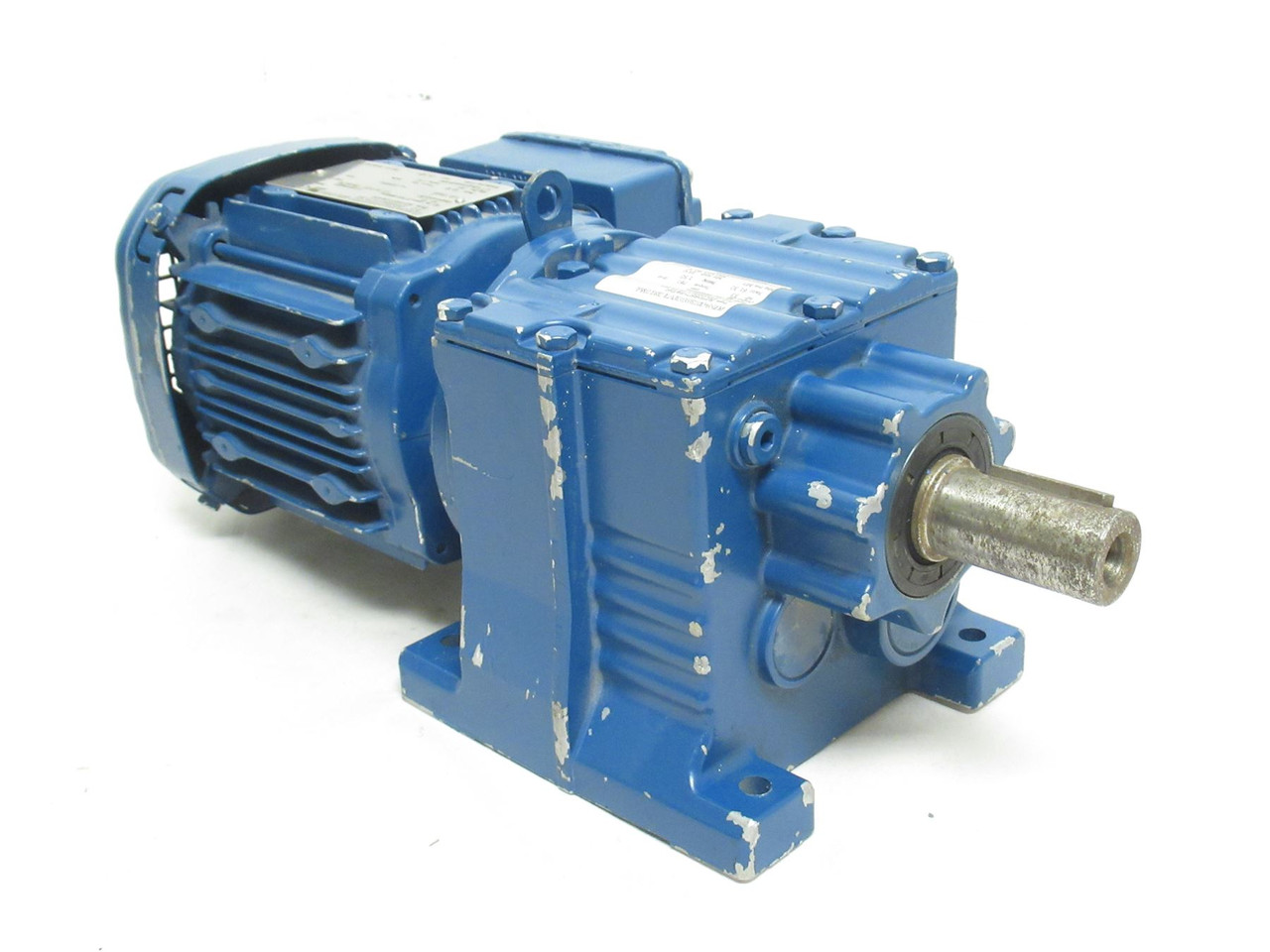 SEW R27DRS71S4/DH; Gearmotor 7.63:1 Ratio 170/223RPM; 230/460V