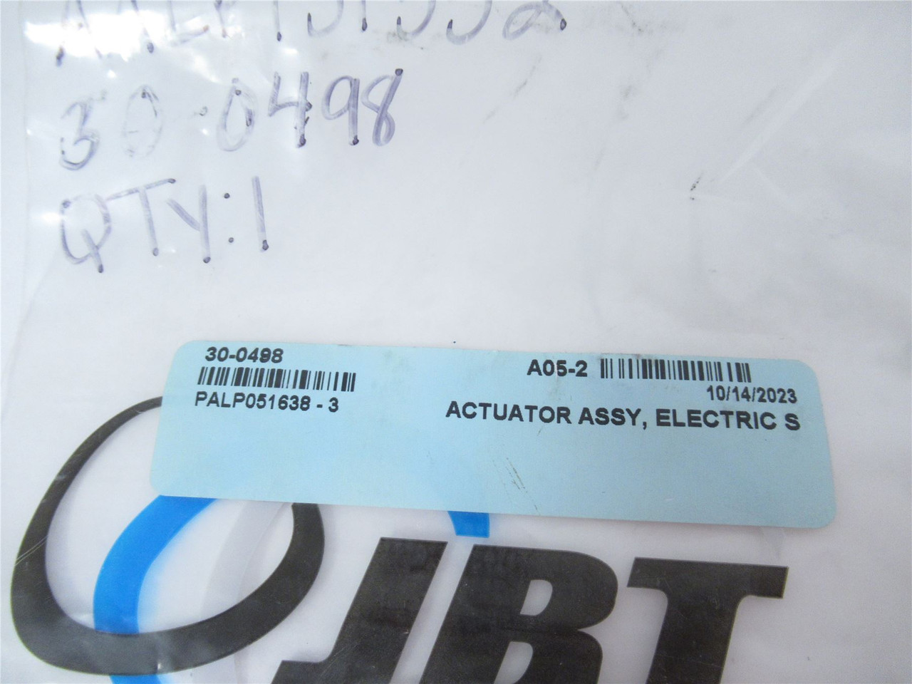JBT 30-0498; Actuator Assy Electric S