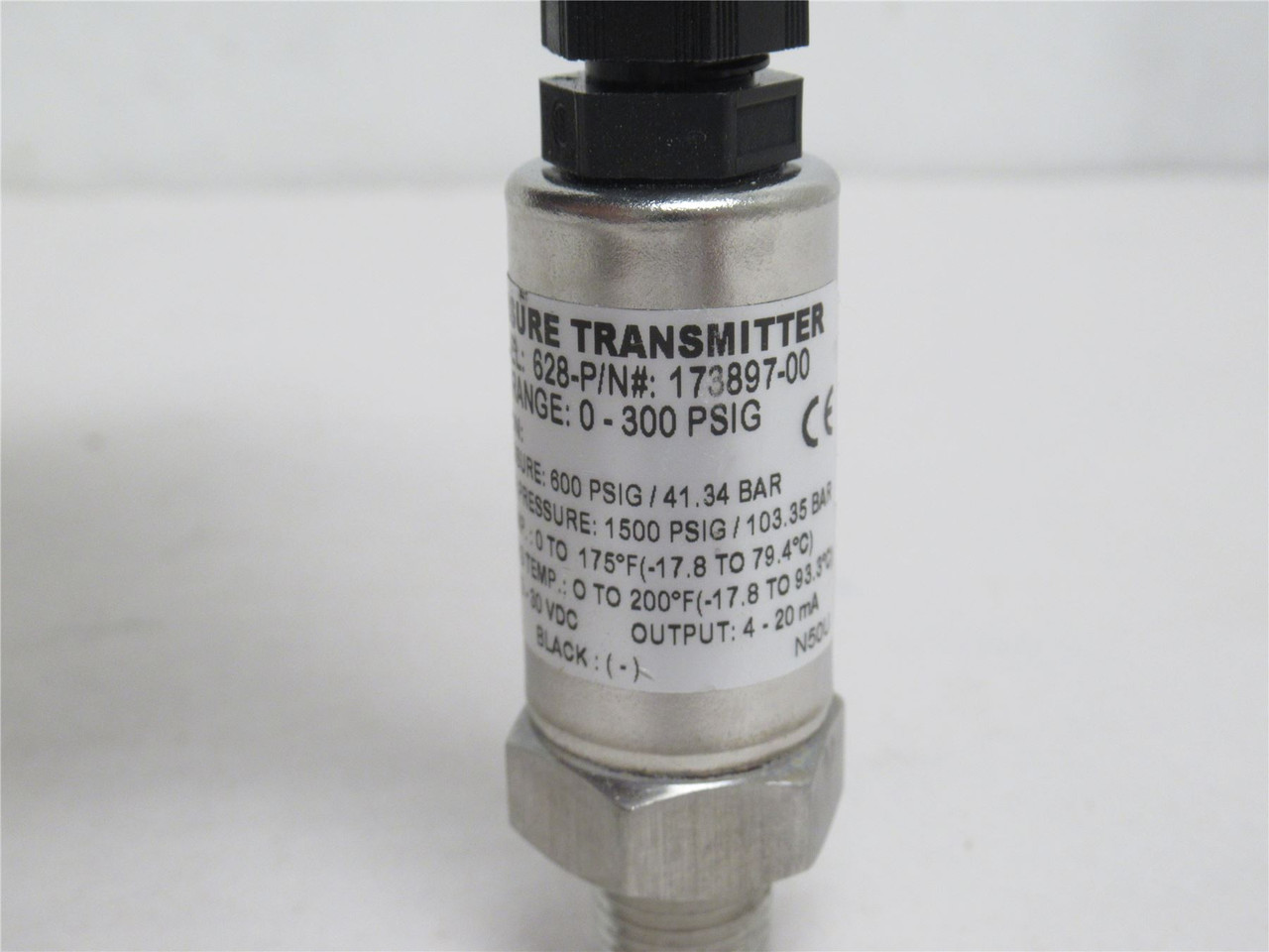 Dwyer 628-173897-00; Pressure Transmitter; 0-300PSI; 13-30VDC