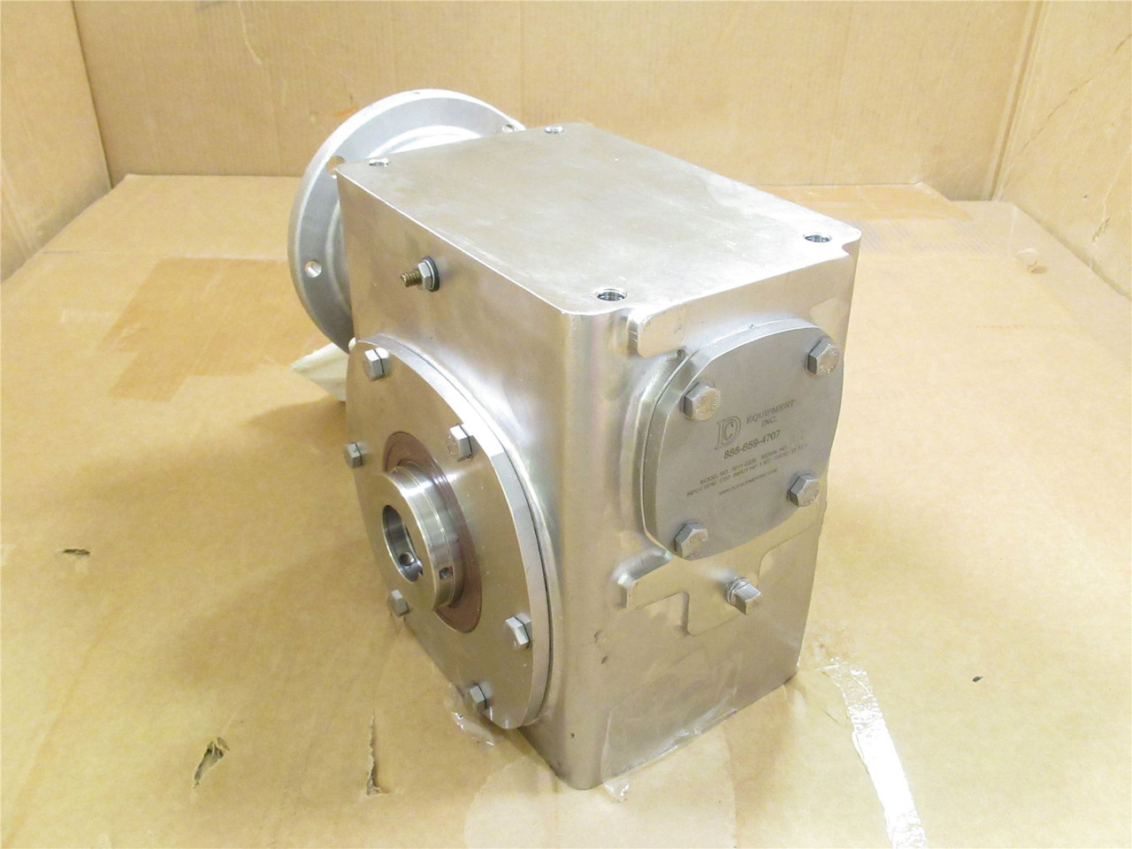 DC Equipment 0011-0226; Gear Reducer; SS; 50:1 Ratio; 1.907HP