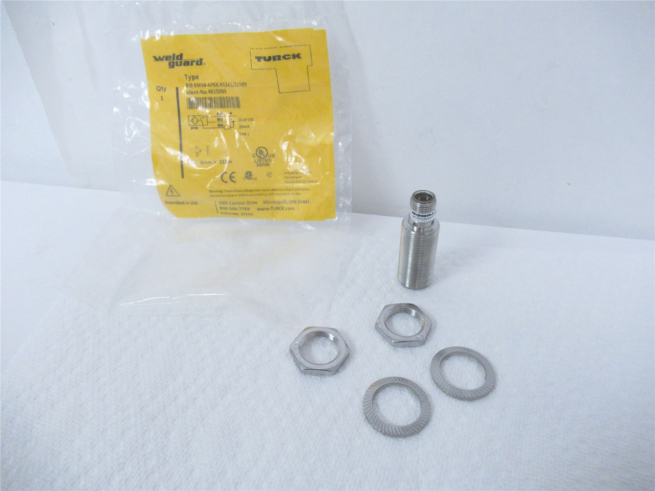 Turck BI8-EM18-AP6X-H1141/S1589; Prox Sensor  Induct 8MMRange