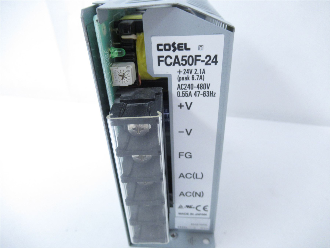 Cosel FCA50F-24; Power SUpply 24VDC AC240-480V .055A 47-83Hz