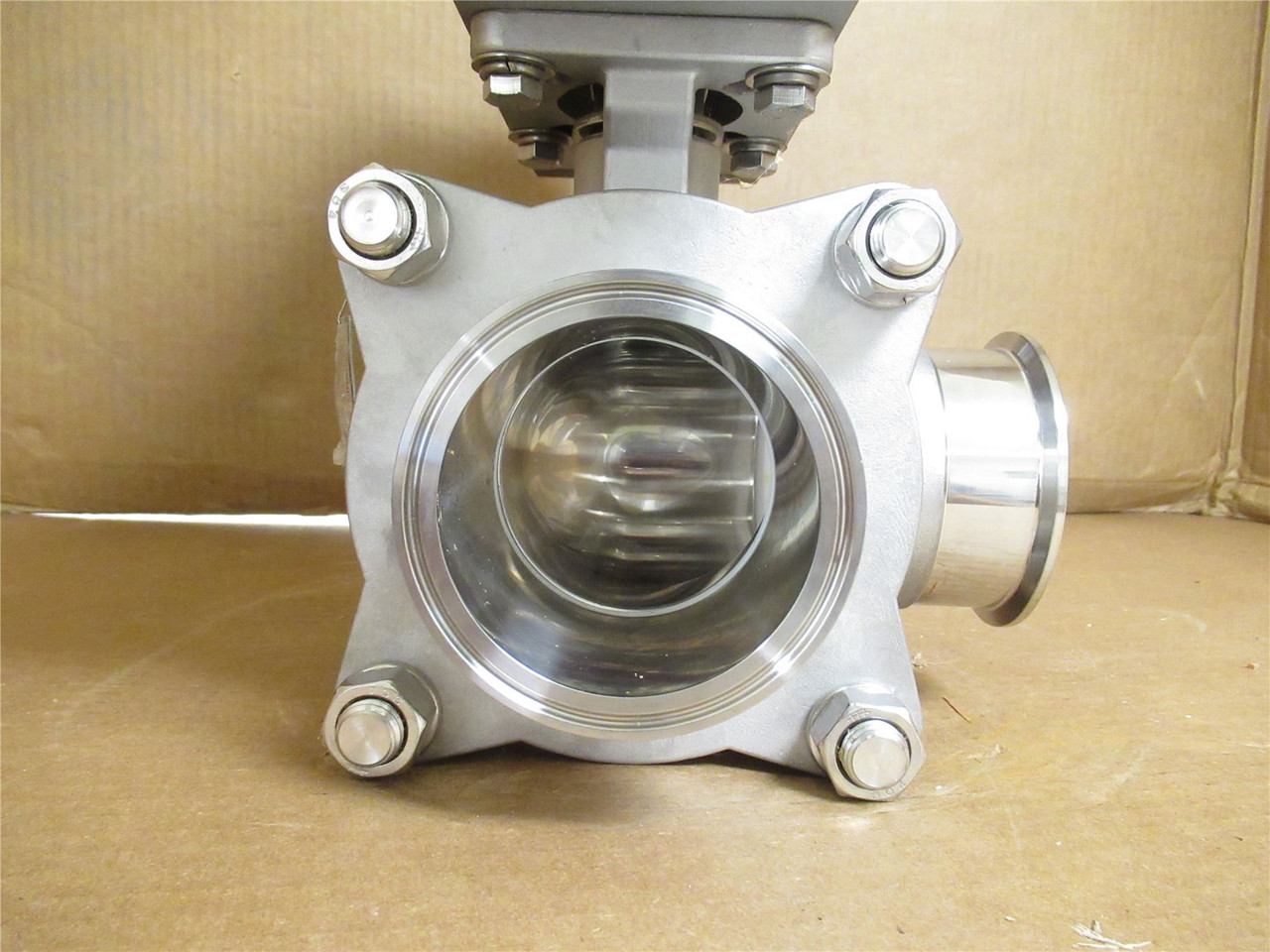 Tru-Flo MT46.S4.F07-F10.CH22; Actuated Ball Valve SS; 3" Clamp