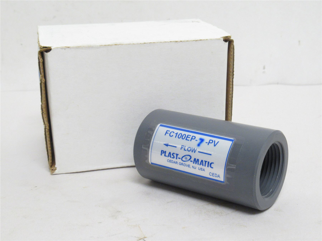 Plast-O-Matic FC100EP-7-PV; Flow Control Valve 1NPT; 7GPM