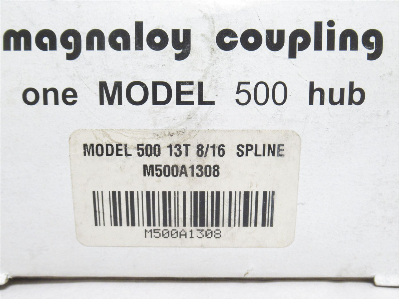 Magnaloy M500A1308; Splined Jaw Coupler Hub; 1-3/4"ID 13 Teeth