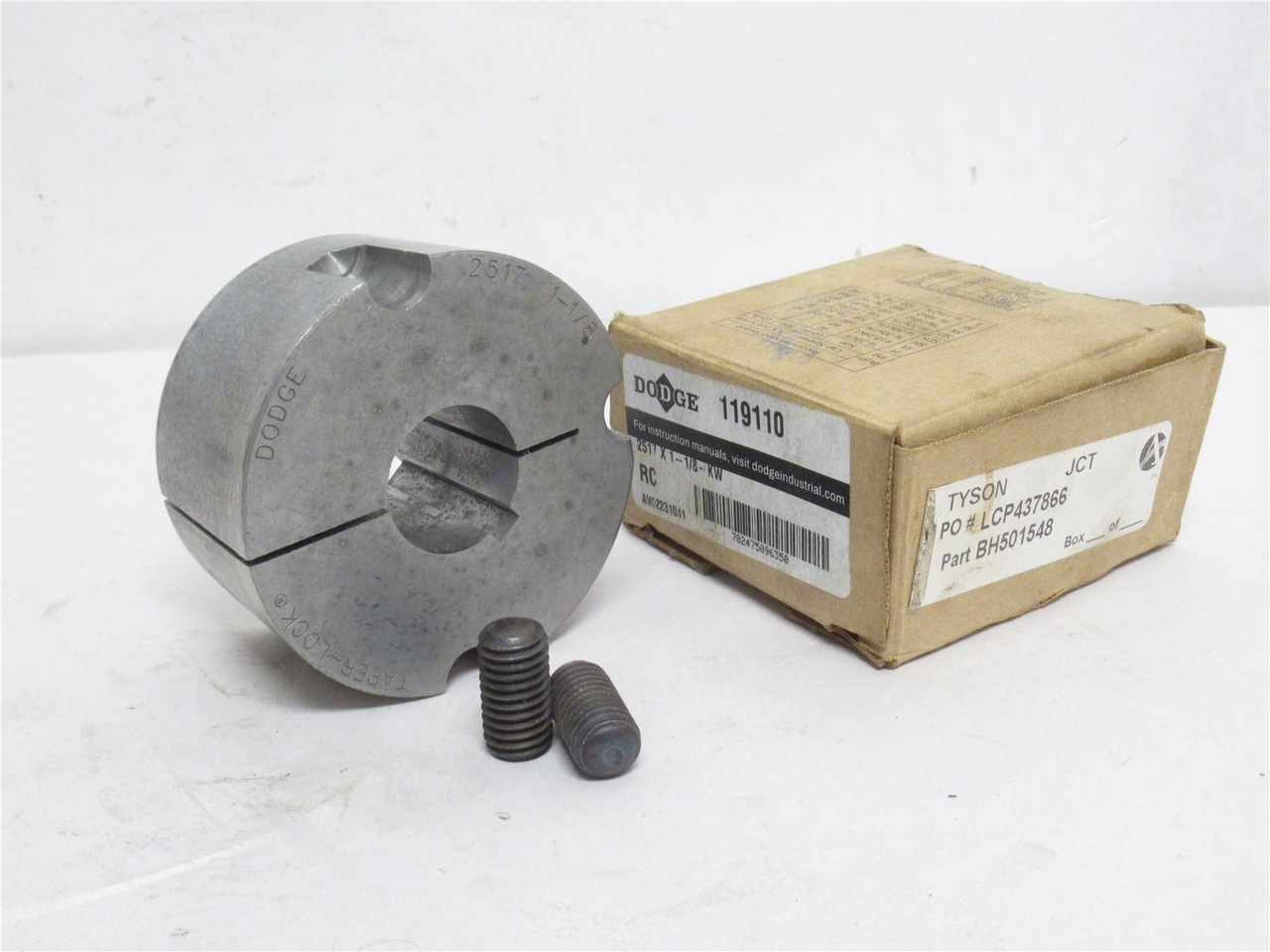 Dodge 2517 X 1-1/8-KW; Taper Lock Bushing 119110;1-1/8"ID