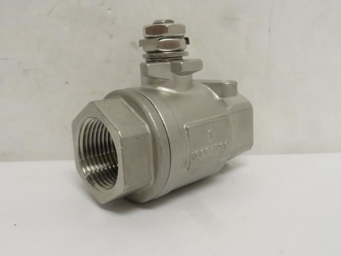 Industry-Std 1WMY4; Ball Valve SS; 1NPT; 1000PSI; NO HANDLE