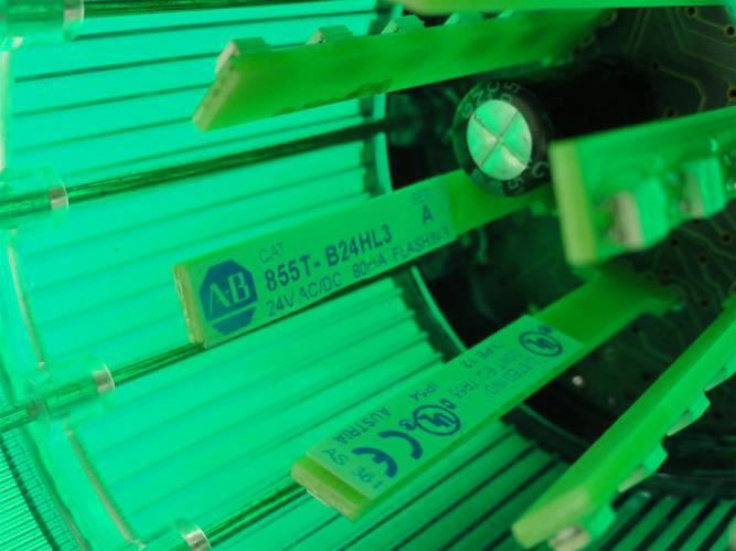 Allen-Bradley 855T-B24HL3; Stacklight; Green; 24VDC; 80mA; Flashing