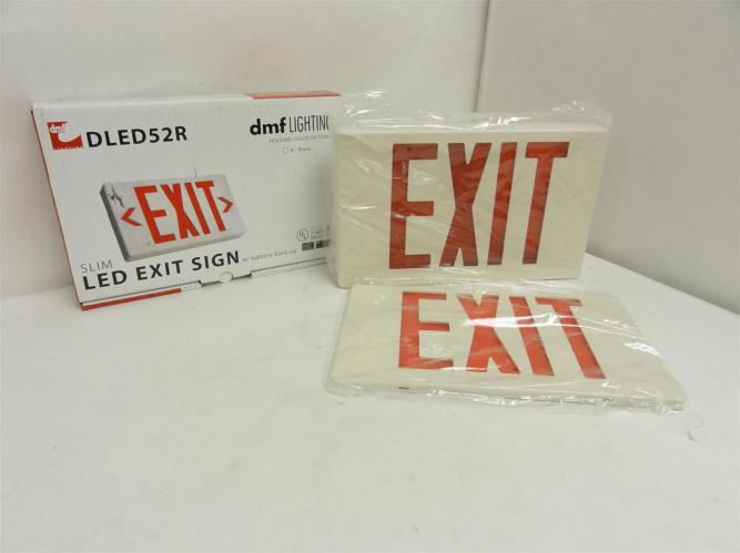 dmf LIGHTING DLED52R; LED Exit Sign 120/277VAC