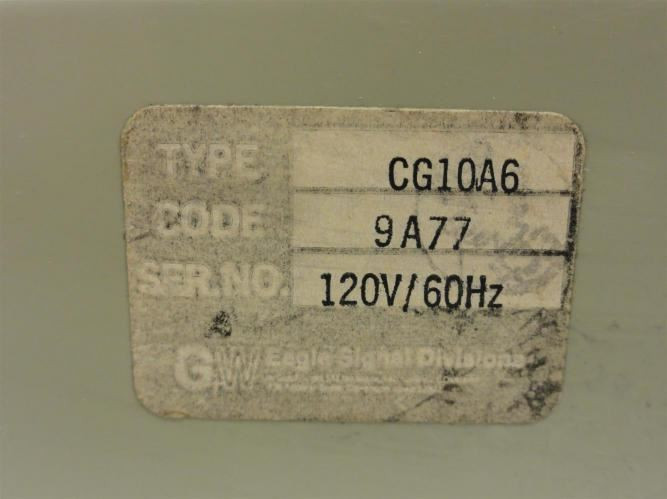 Eagle Systems CG10A6; Time Delay Relay; 1-10s; 120V/60Hz; 8-Pin