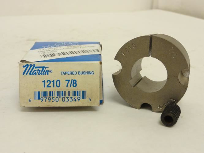 Martin 1210.875; Taper Bushing; 7/8"ID Keyway:  3/16" x 3/32"
