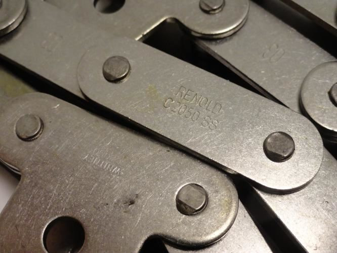 Renold C2050SS RIV 10FT; Riviet Chain; 10-Ft L 1-1/4" Pitch