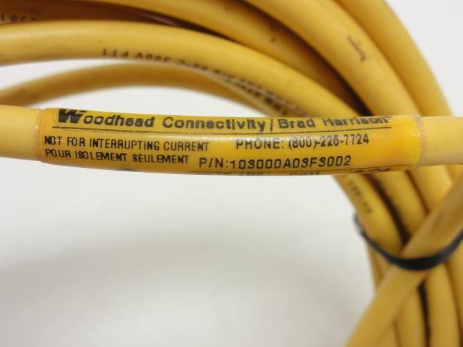 Woodhead 103000A03F3002; Cable 30' Long 300V 10A 3-Pin Connector