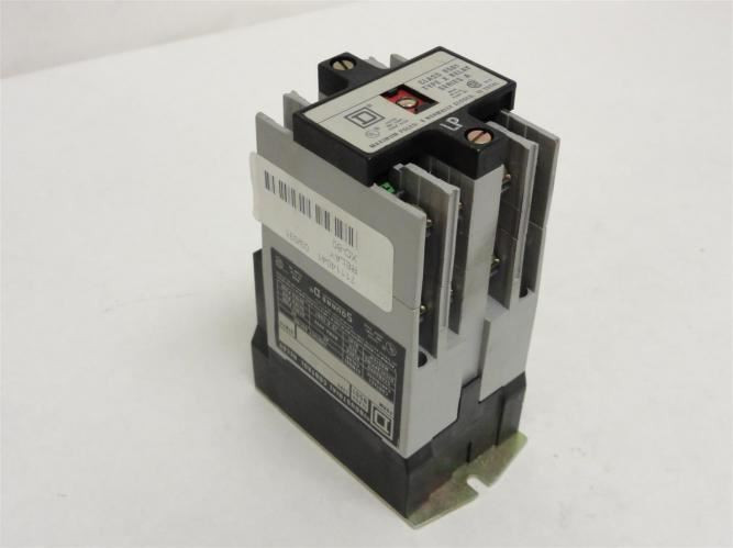 Square D 8501-XO80; Control Relay 8P 20A 600V Coil 120V/60Hz Form JP