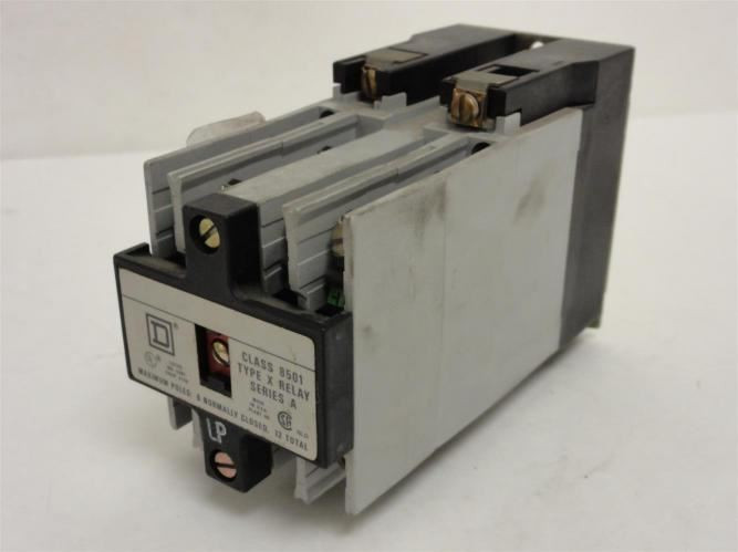 Square D 8501-XO80; Control Relay 8P 20A 600V Coil 120V/60Hz Form JP
