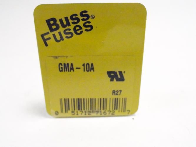 Bussmann GMA-10A; Box-5 Fuse 10A 125VAC