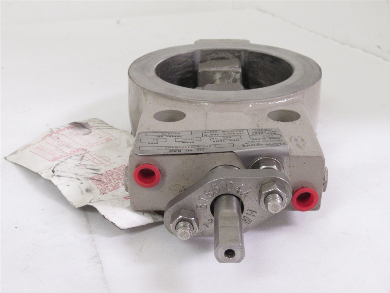 Flowserve 4-BX2-W3811A1M9NZ; Butterfly Valve; D4 Disc;300#;4"