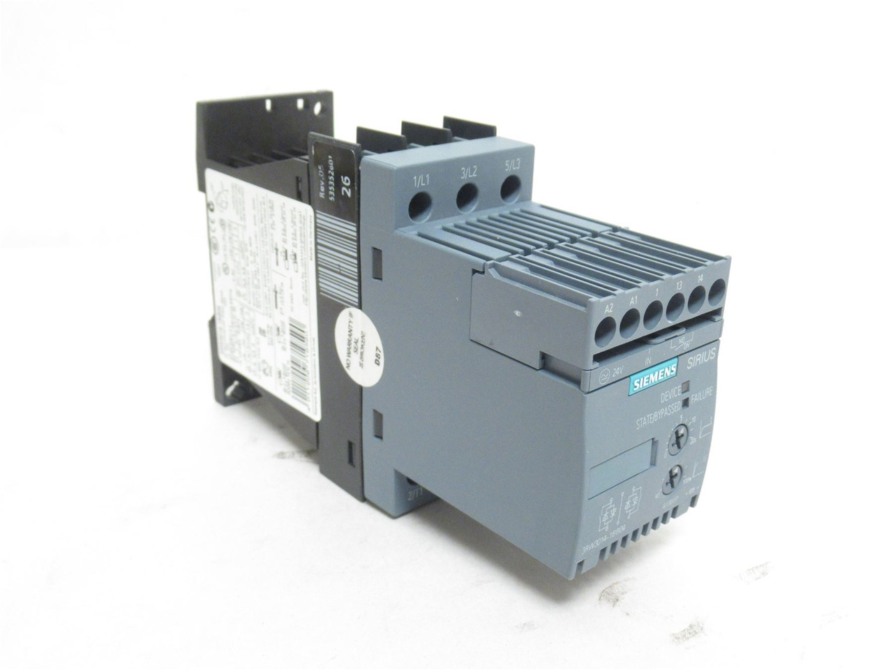 Siemens 3RW3014-1BB04; Soft Starter; 25A; 480VAC; Coil: 24VAC