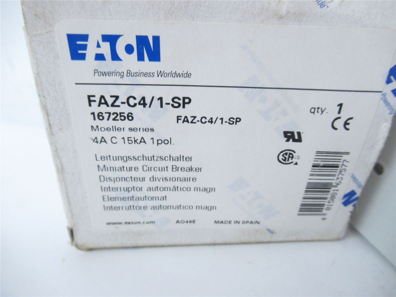 Festo FAZ-C4/1-SP; Festo 167256 Mini Circuit Breaker 4AC 15KA