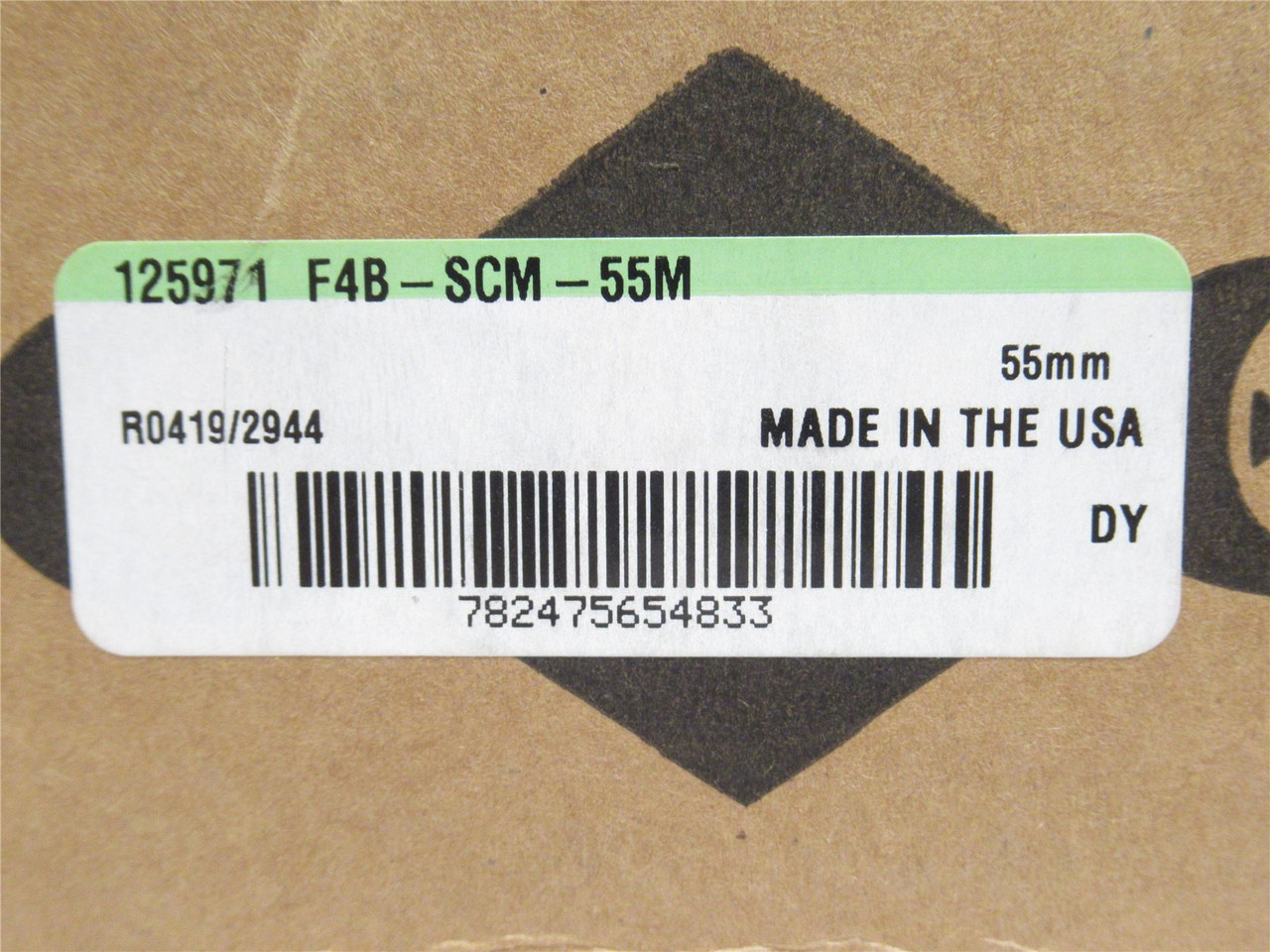 Dodge F4B-SCM-55M; Metric Flange Bearing 55mmID 125971