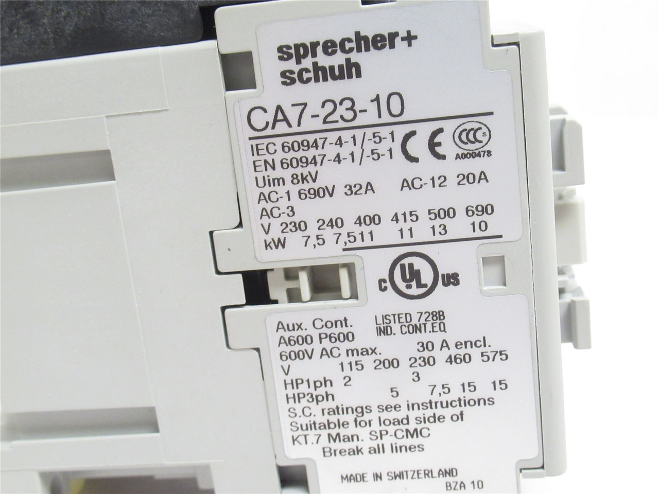 sprecher+schuh CL7-23-10-120-AS2.5A-A10 ; Starter 1.6-2.5A