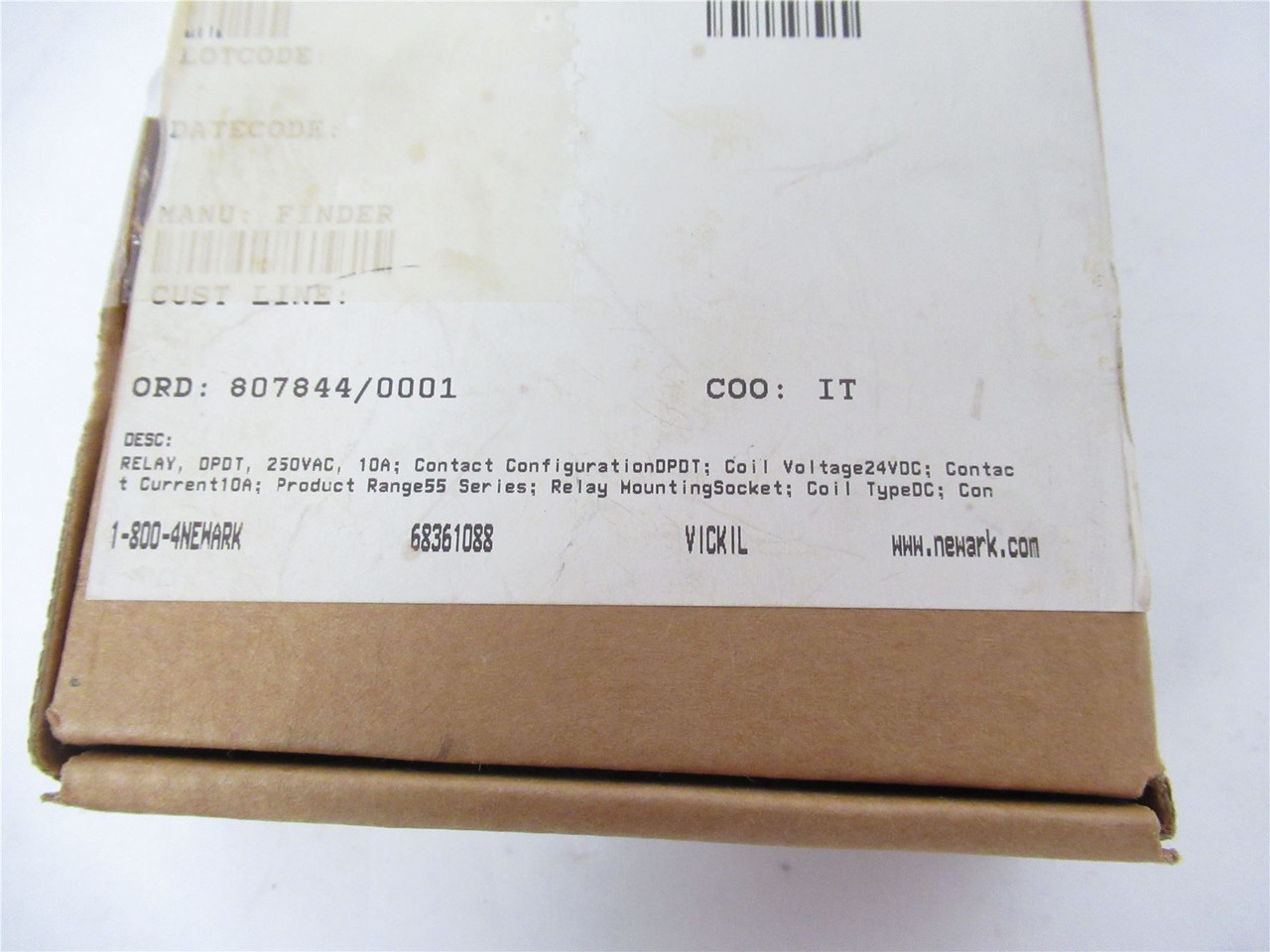 Finder 55.32.9.0024.0040; Relay 10A 250V Coil 24VDC DPDT