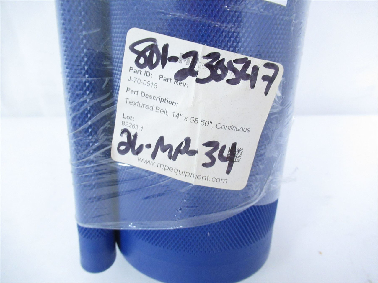 MP Equip J-70-0515; Belt Textured 14" x 58.50" Blue or White