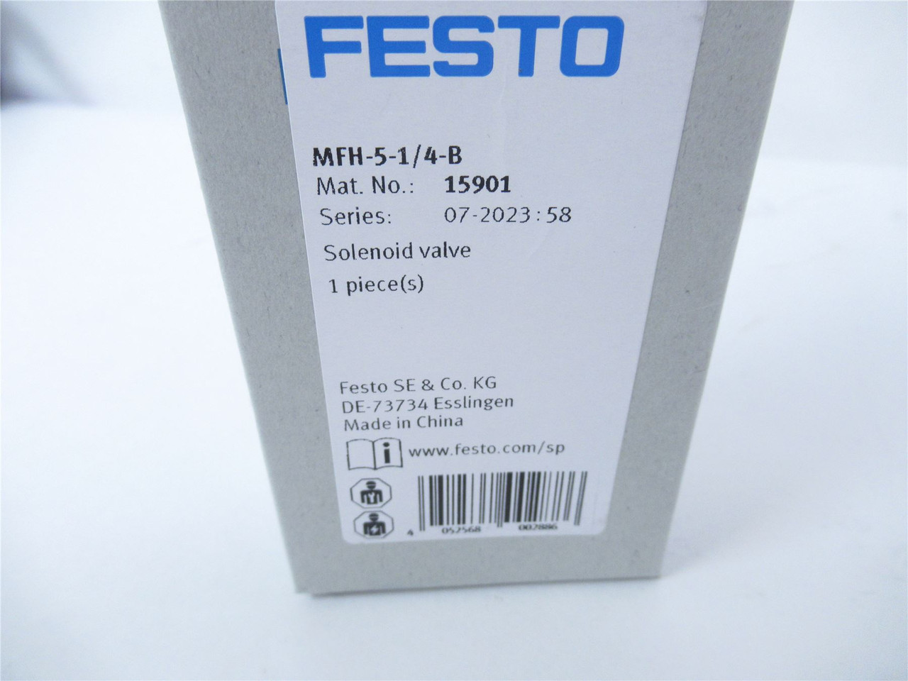 Festo MFH-5-1/4-B; Solenoid Valve Tiger Classic2-10 Bar 15901