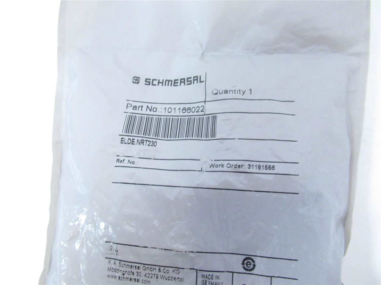 Schmersal 101166022; Contact Block 1NC 230VAC