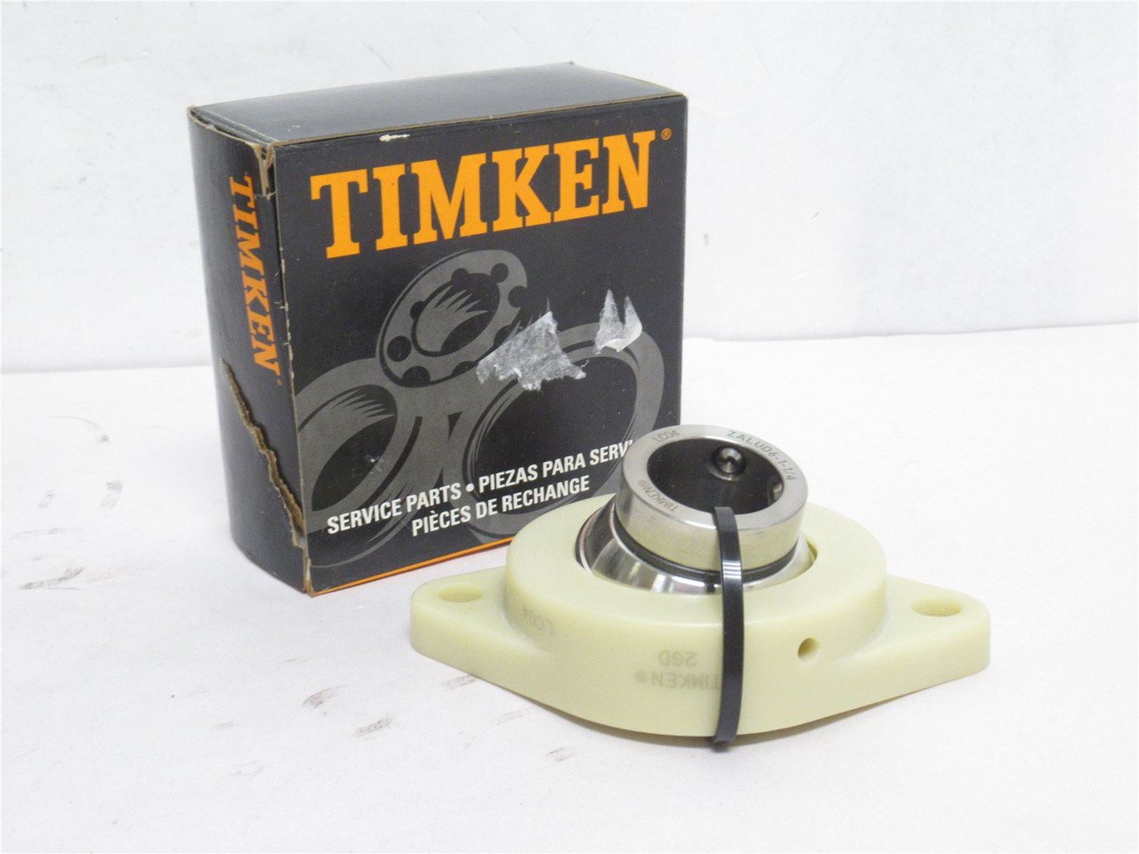 Timken QB2GD9-1-1/4; Poly Flange Bearing; 1-1/4"ID; 2-Bolt