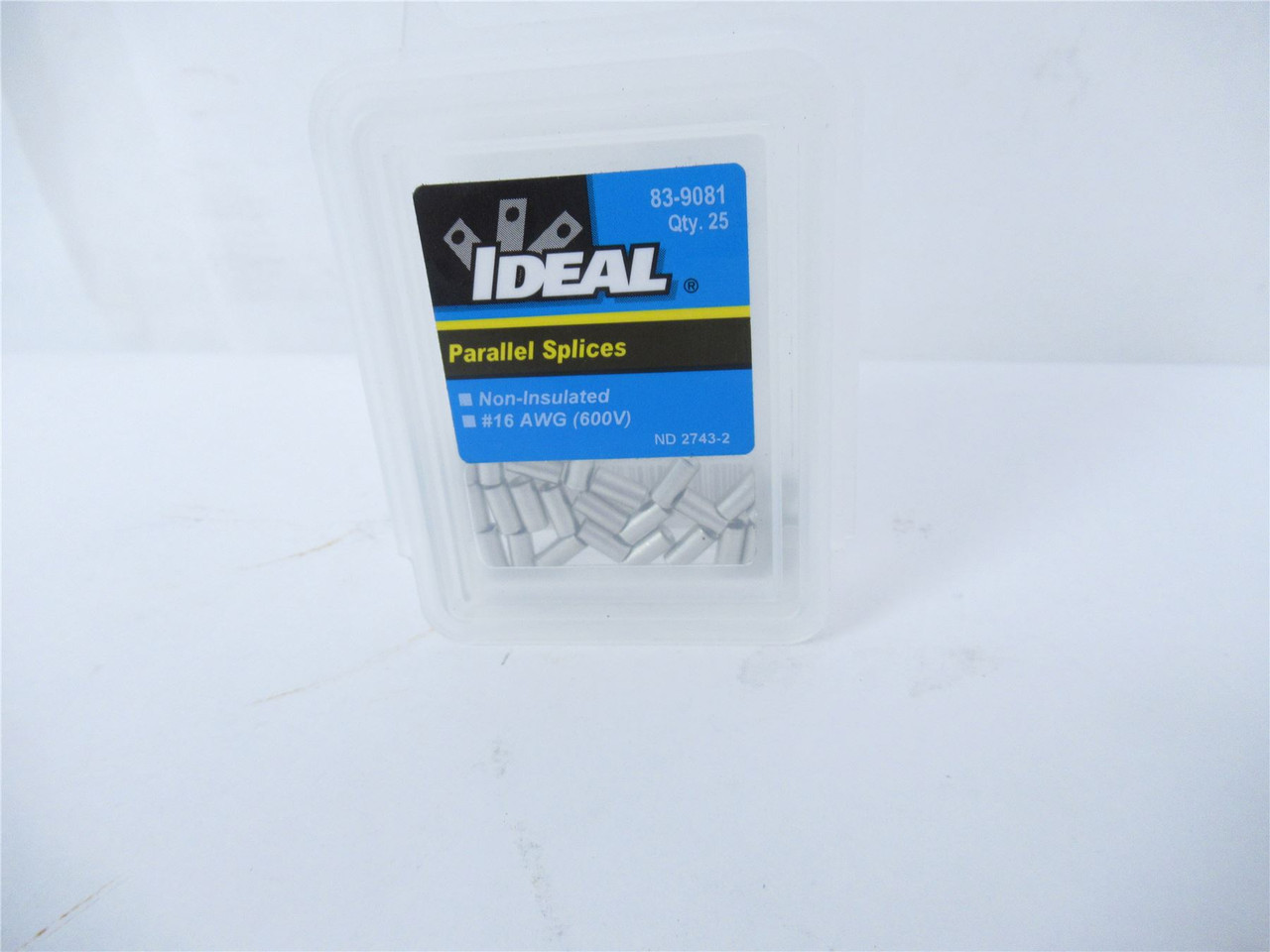 Ideal 83-9081; Parallell Splices Non Insulated #16AWG (600V)
