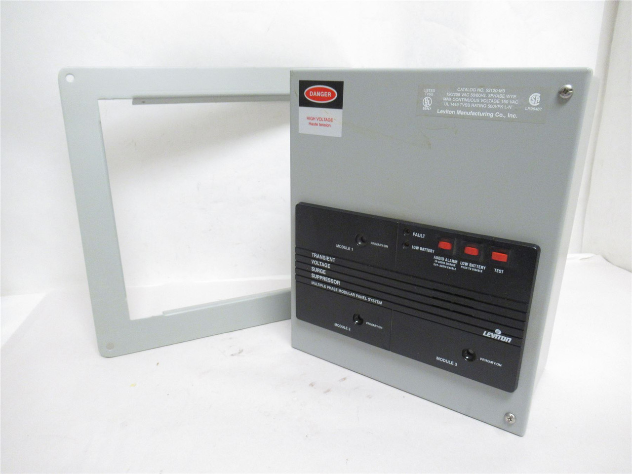 Leviton 52120-M3; Surge Protective Device; 120/208VAC; 100kA