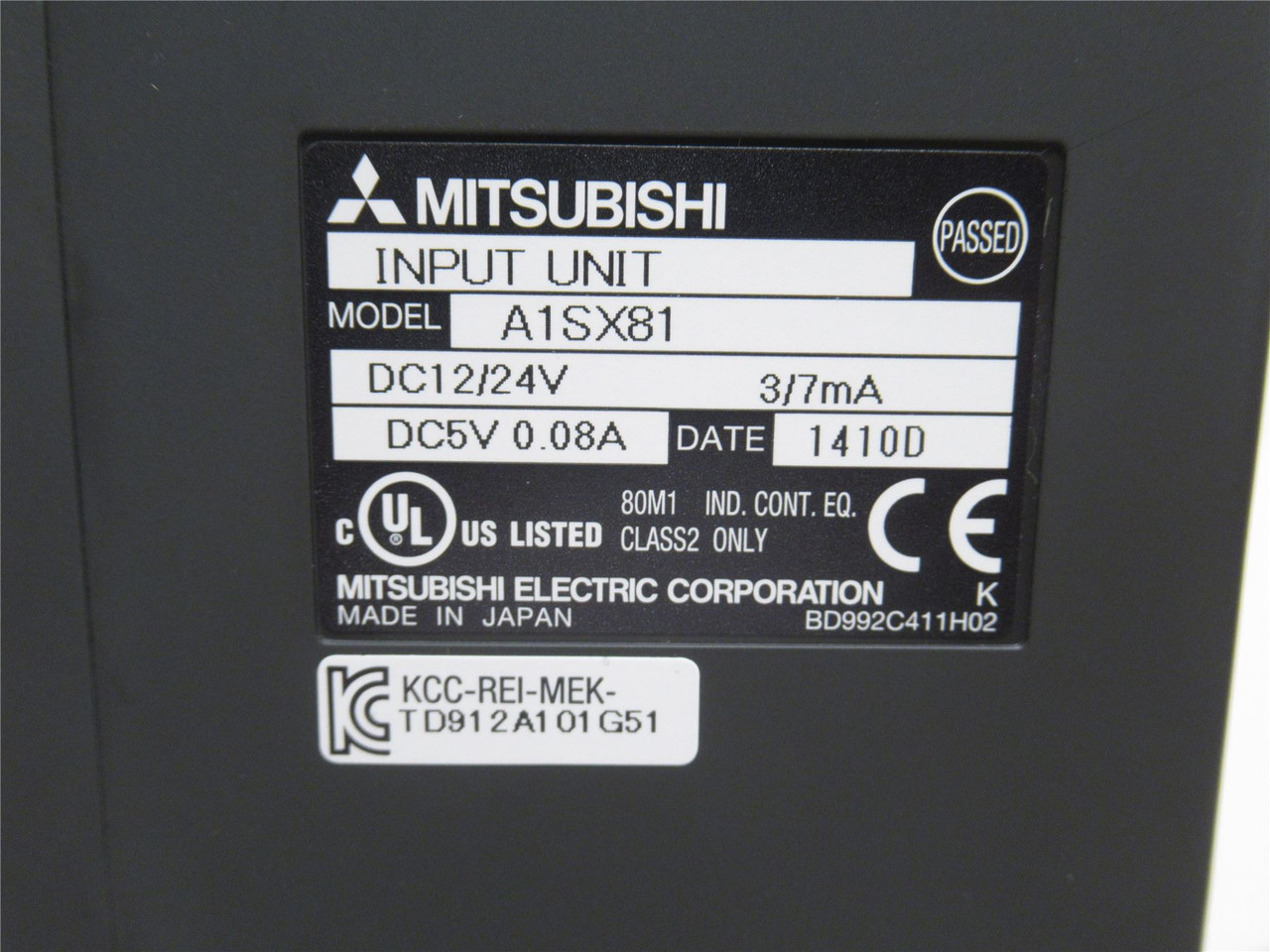 Mitsubishi A1SX81; Digital Input Module; 12/24V; 32 Inputs