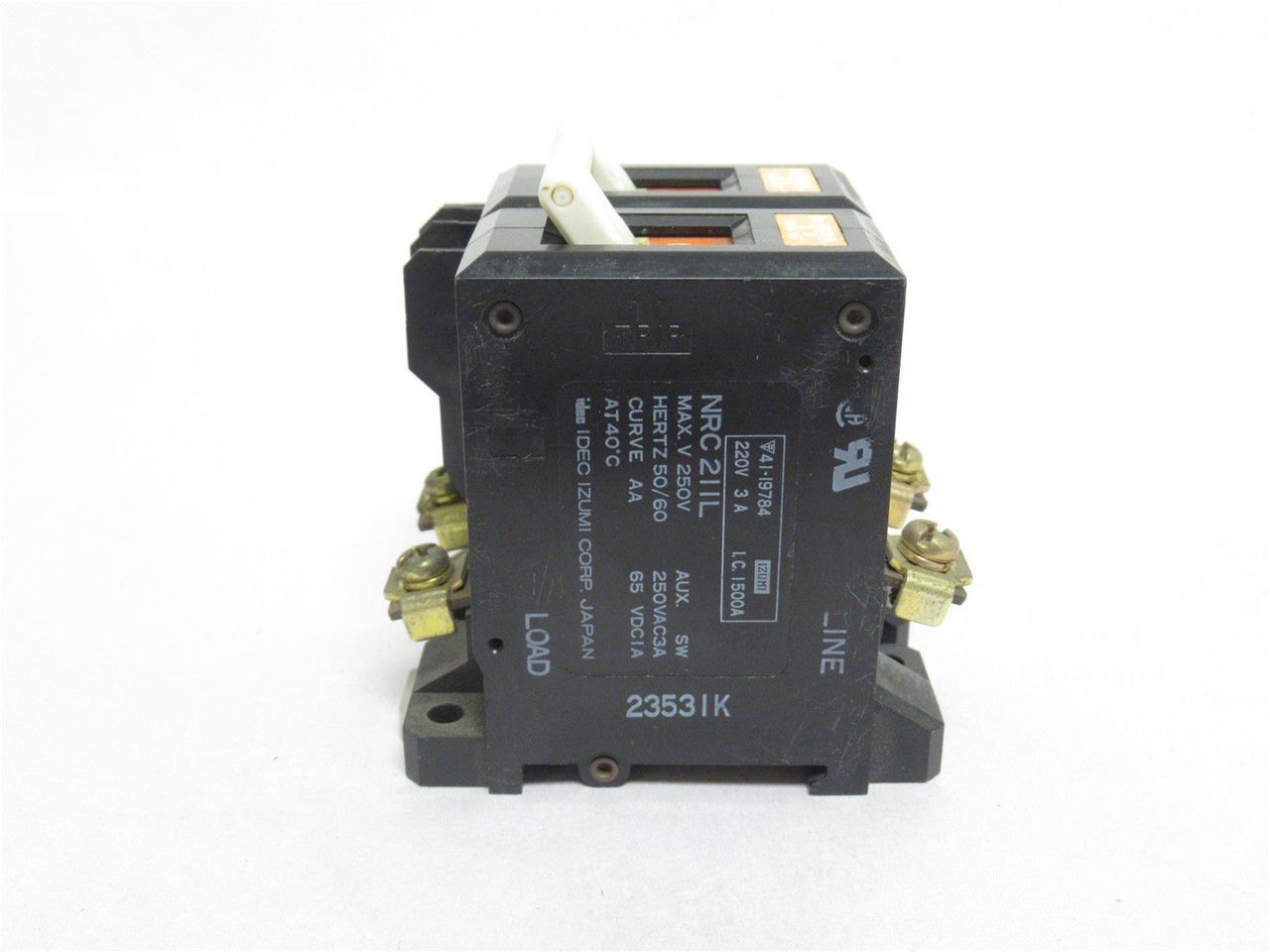 Idec NRC-211L-3A-ED; Circuit Breaker; 2P; 3A; 250VAC
