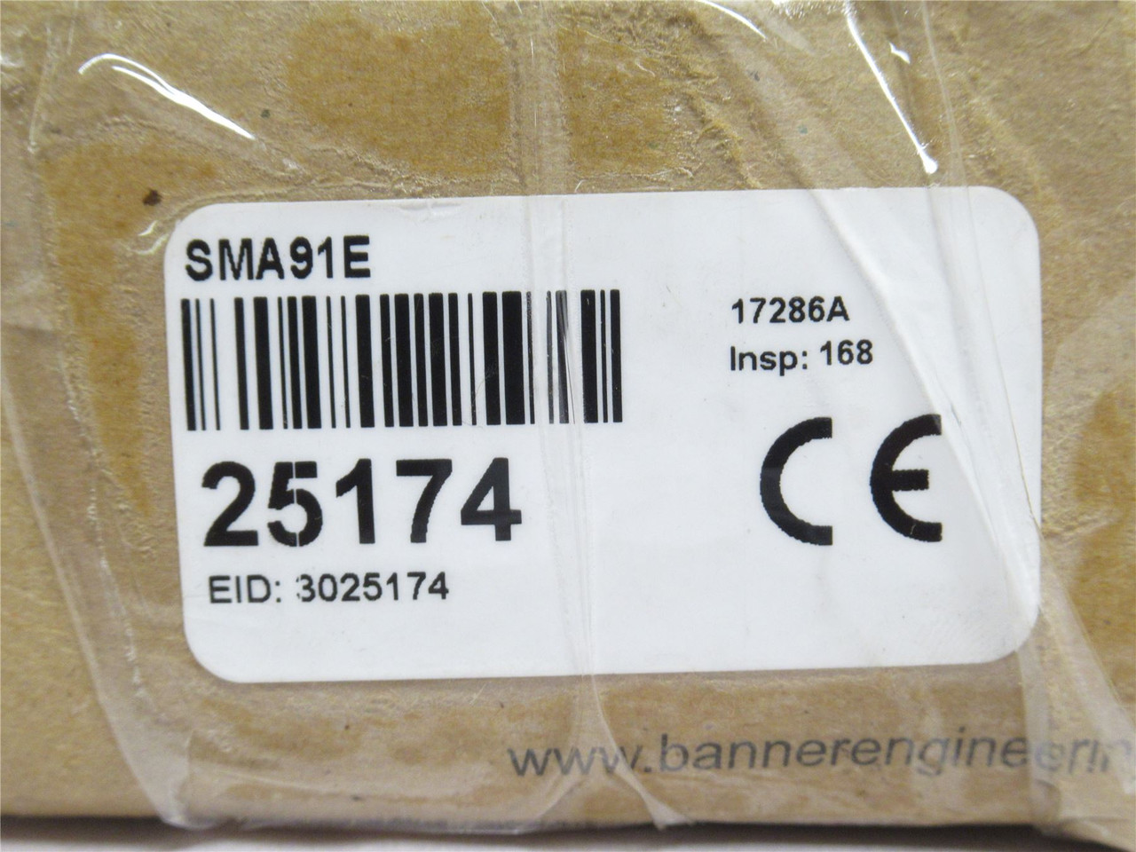 Banner SMA91E; Photo Sensor Emitter;10-250VAC/VDC; 2m Cable