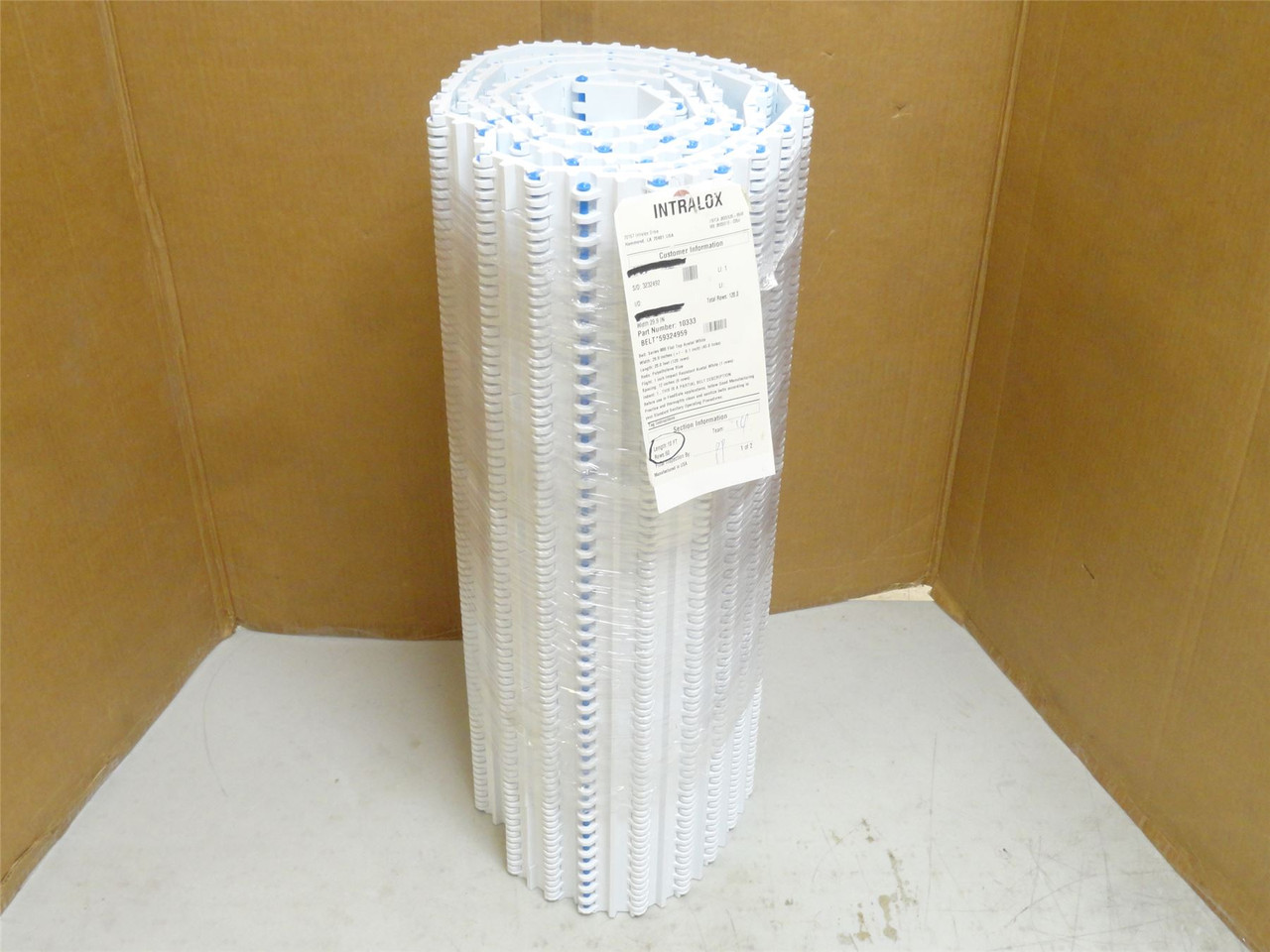 Intralox S800-30-10; Flat Top Belt; 30" Wide x 10' Long