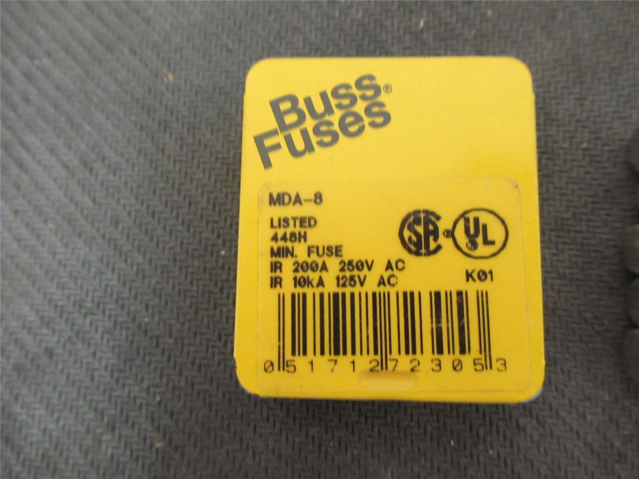 Bussmann MDA-8; Lot-5  Time Delay Fuse  8A  250 VAC