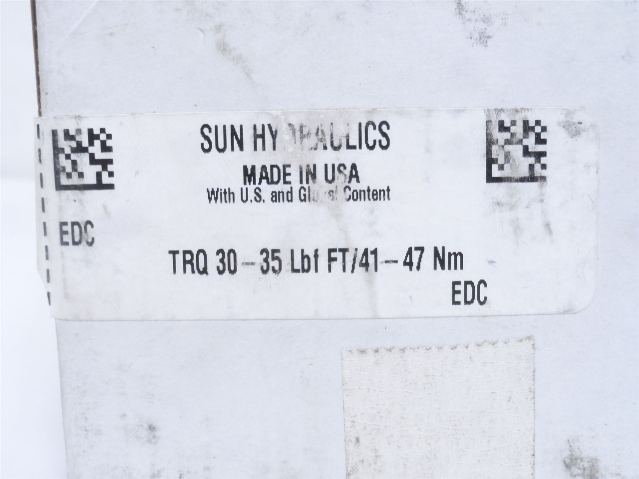 SUN EDC-2EZ1-A2; Line Mount Manifold; SAE-12 Port Size