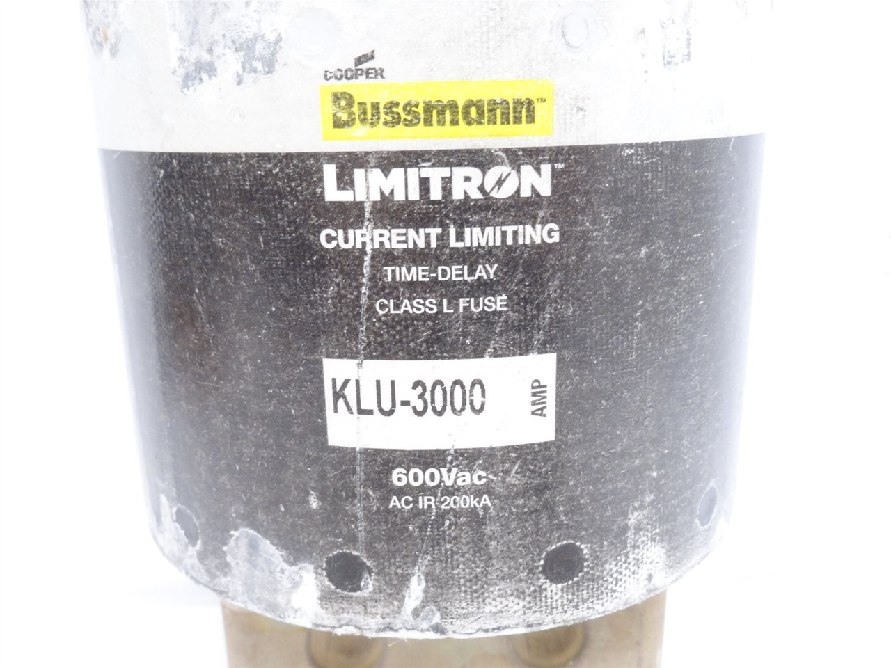 Bussmann KLU-3000; Bolt-On Time-Delay Fuse; 3000A; 600VAC