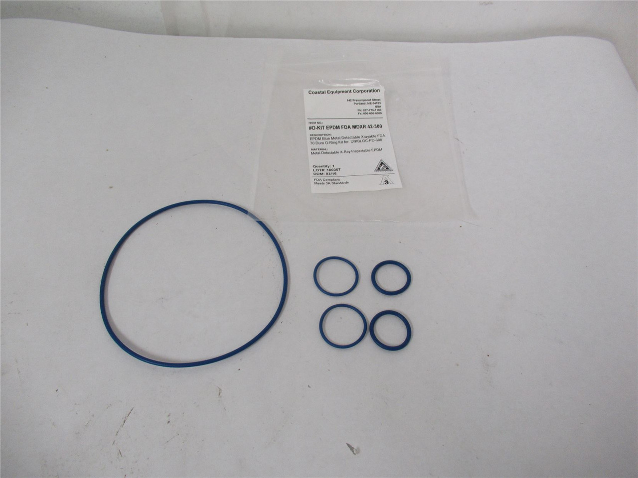 Rubber Fab Molding OKITEPDM42300; KitORing Mtl Detect 70DURO