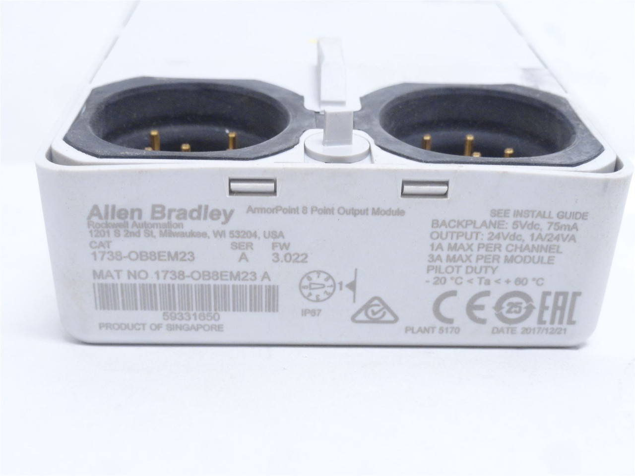 Allen-Bradley 1738-OB8EM23; Digital Output Module; 24VDC Out