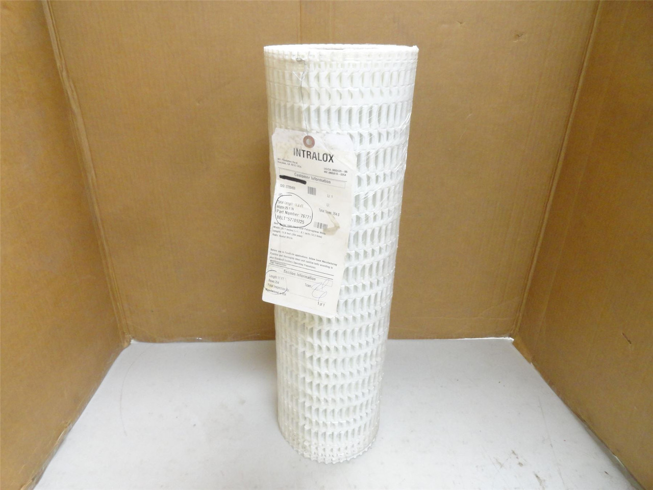 Intralox S1500-25-11; Flush Grid Belt; 25" Wide x 11' Long