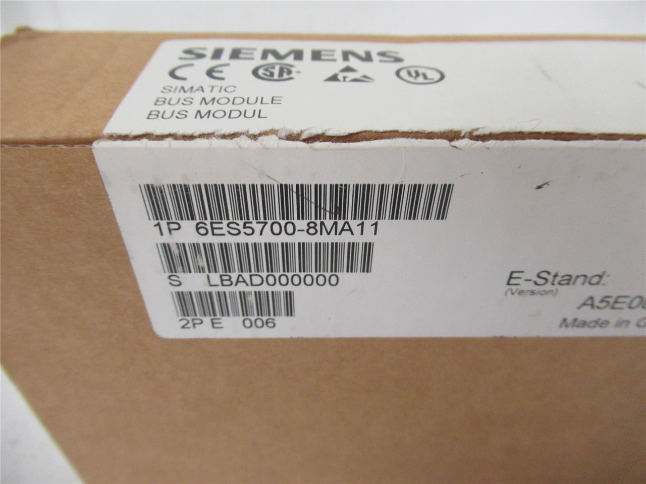 Siemens 6ES5700-8MA11; Bus Module  For S5-100U/ET
