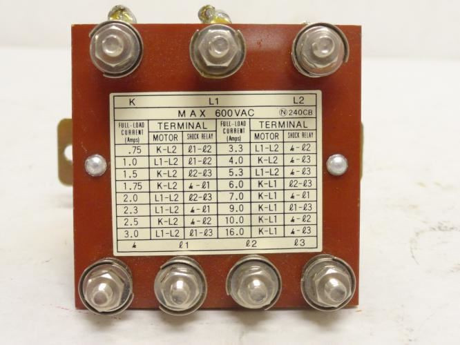 Tsubakimoto ZB3; Shock Relay Current Transformer; 5mA; 600VAC