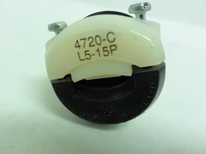 Leviton 4720-C; Locking Plug; 15A; 125V; 2 Pole