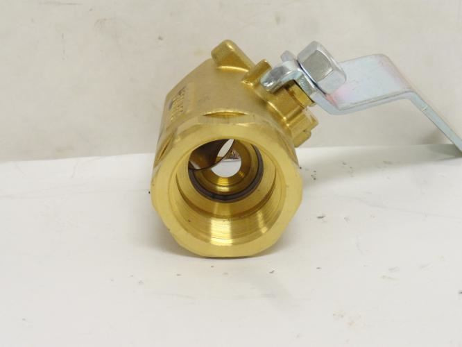 Industry-Std 20K908; Brass Ball Valve; Lever; 1FNPT; 600WOG