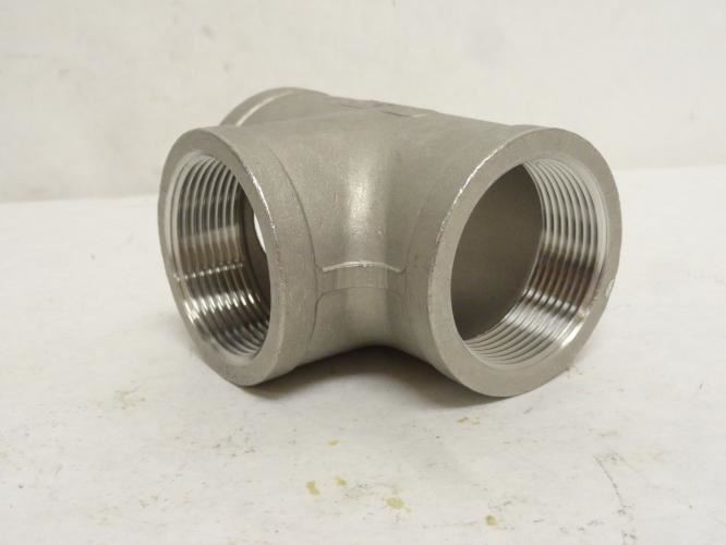 Industry-Std 6JK37; Pipe Tee; SS-316; 1-1/2 FNPT; Class: 150