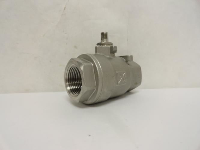 Industry-Std 1WMZ5; Ball Valve SS; 1NPT; 2000PSI; NO HANDLE