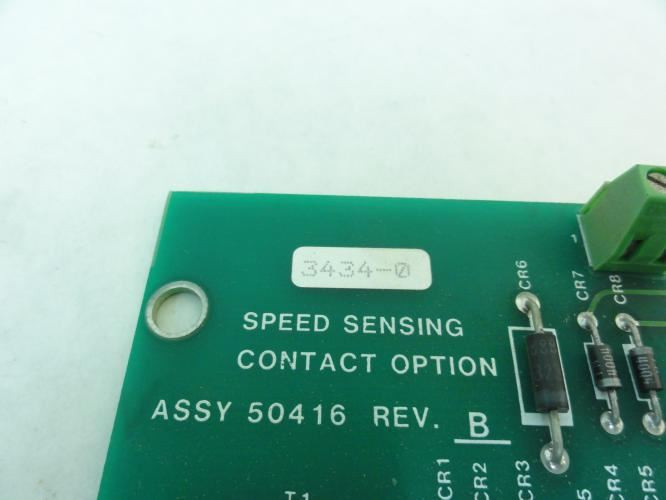 Allen-Bradley 50416rev-B; Speed Sensing Contact Option Board